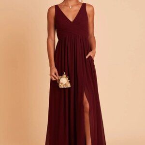 Chiffon Cabernet Bridesmaid Dress
